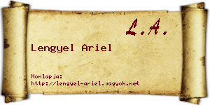 Lengyel Ariel névjegykártya